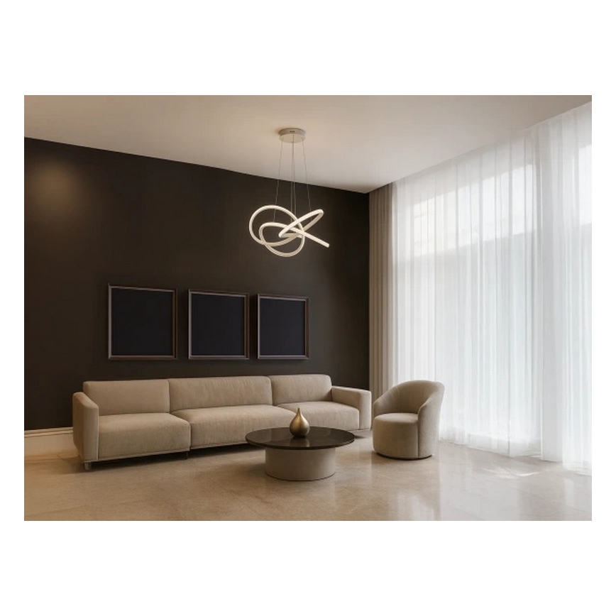 Hämardatav LED-ripplühter kaablil LED/95W/230V 3000-6500K läbimõõt 57 cm + kaugjuhtimispult