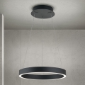 hämardatav LED-rippvalgusti kaablil KOLK LED/40W/230V 2700/3000/4000K läbimõõt 40 cm must