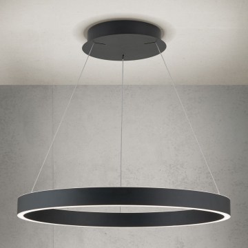 hämardatav LED-rippvalgusti kaablil KOLK LED/60W/230V 2700/3000/4000K läbimõõt 60 cm must