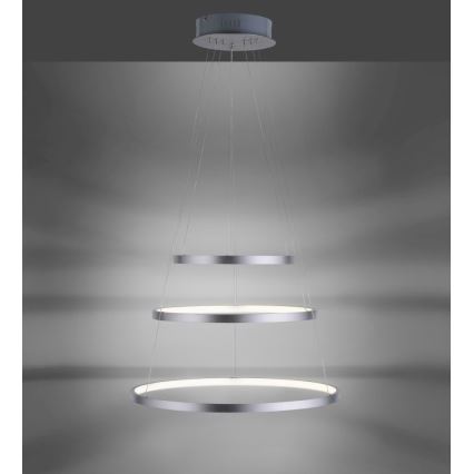 Leuchten Direkt 11526-55 - LED-hämardatav juhtmega rippvalgusti CIRCLE LED/13,5W/230V + LED/19,5W + LED/24W