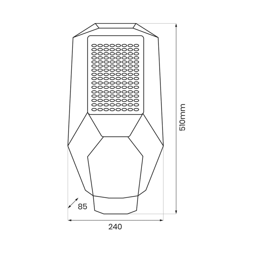 Hämardatav LED-tänavavalgusti hämarussensoriga ja päikesepaneeliga LED/200W/20000 mAh 6500K IP65 hall