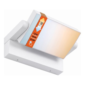 Hämardatav LED-välisseinavalgusti LED/12/18/24W/230V 3000/4000/6500K IP54 valge