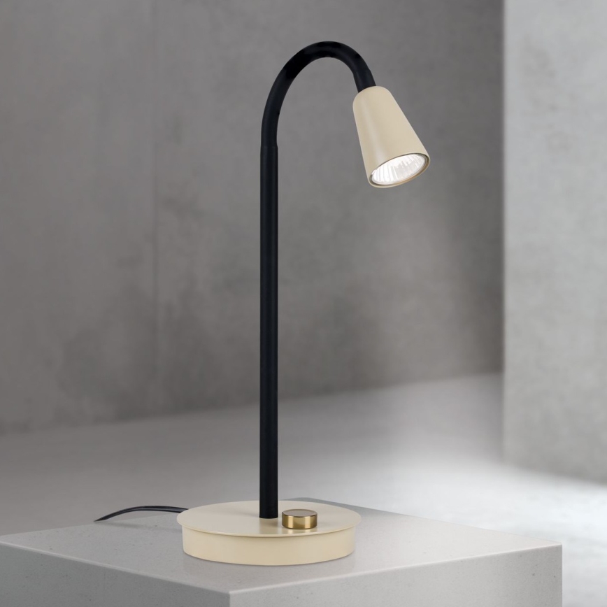 Hämardatav painduv lauavalgusti DOTTY 1xGU10/10W/230V beež/must