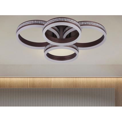 Hämardatav pinnale paigaldatav LED-lühter LED/150W/230V 3000-6500K + kaugjuhtimispult