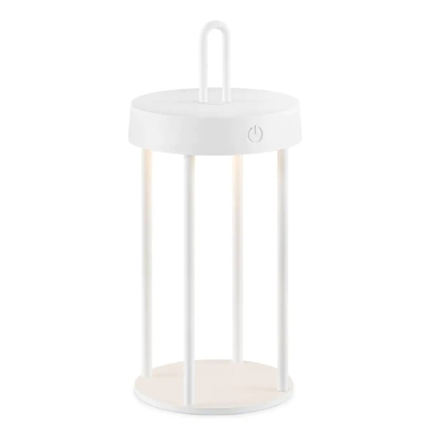 LED hämardatav välistingimustes kasutatav laetav puutetundlik laualamp GENTLE LED/1,5W/3,7V 3000 mAh IP44 valge