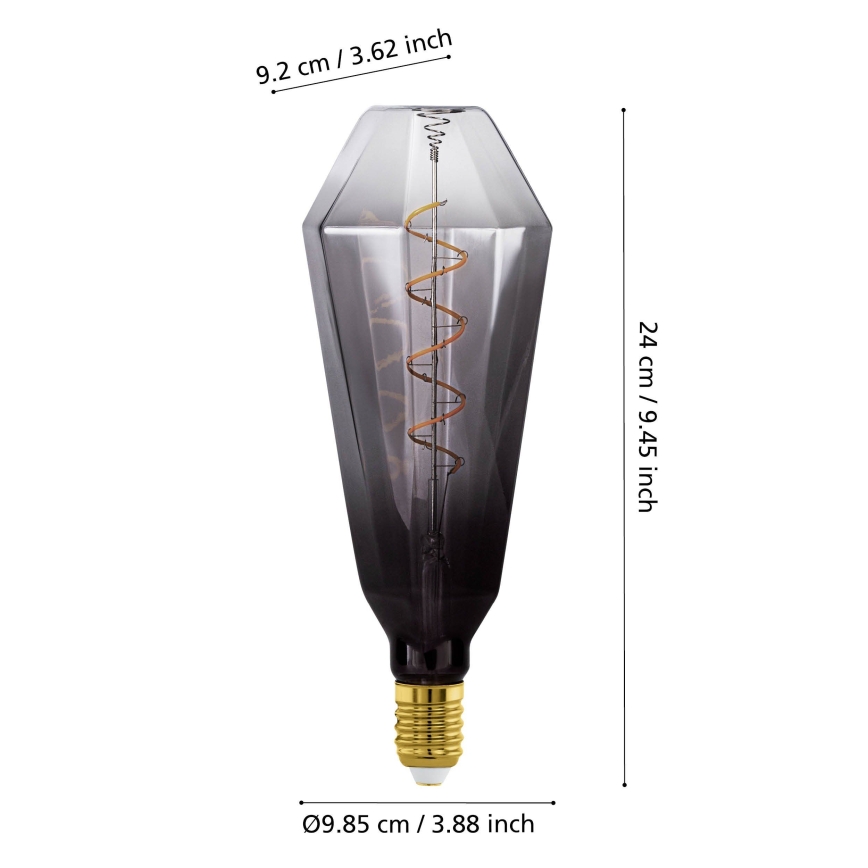 Hämardatav VINTAGE LED-pirn E27/4W/230V 1800K suitsune - Eglo 110238