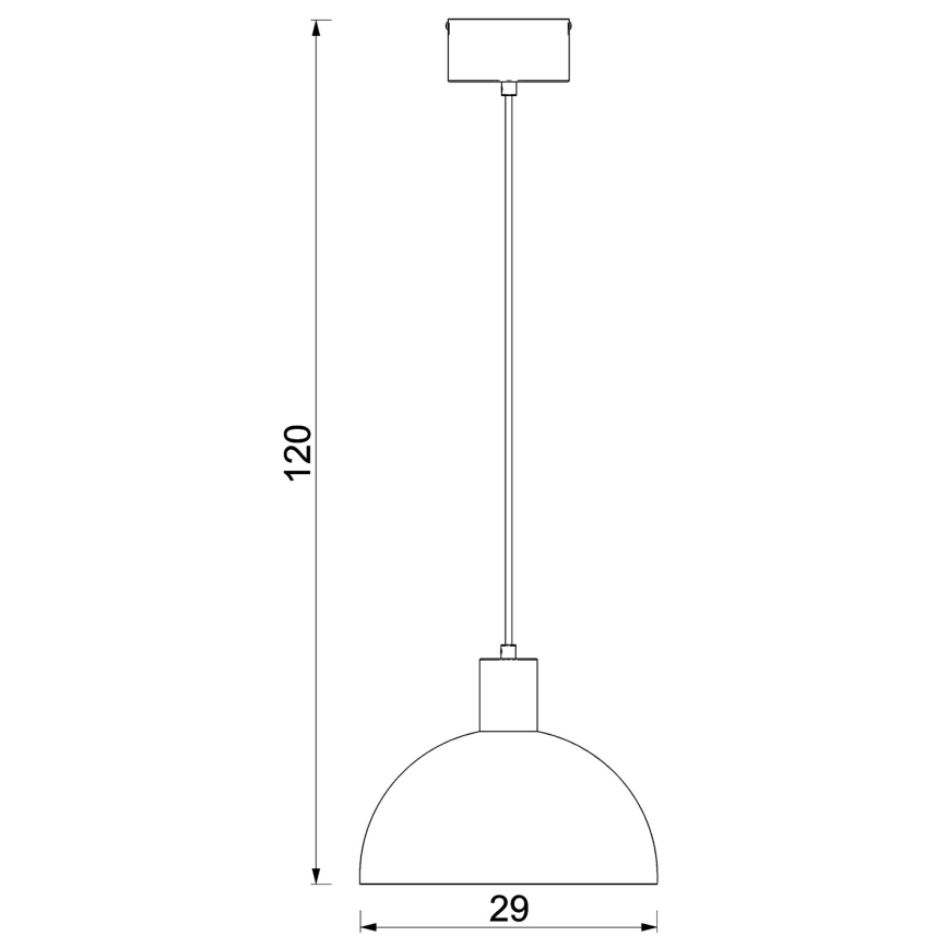 HANDA rippvalgusti kaablil 1xE27/15W/230V pruun