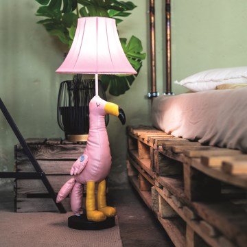 Happy Lamps - LED Laste põrandalamp MINGO LED/5,4W/230V flamingo