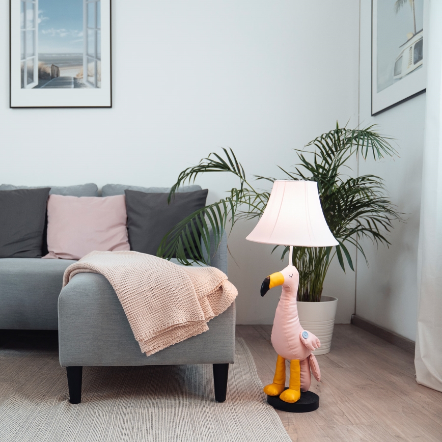 Happy Lamps - LED Laste põrandalamp MINGO LED/5,4W/230V flamingo