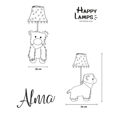 Happy Lamps - LED Laualamp lastele ALMA LED/5,4W/230V laama