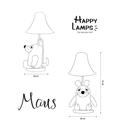 Happy Lamps - LED Laualamp lastele MAUS LED/5,4W/230V hiir