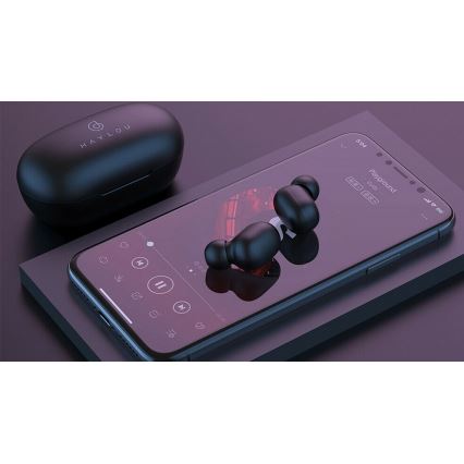 Haylou - Veekindlad juhtmevabad kõrvaklapid GT1 Pro Bluetooth, must