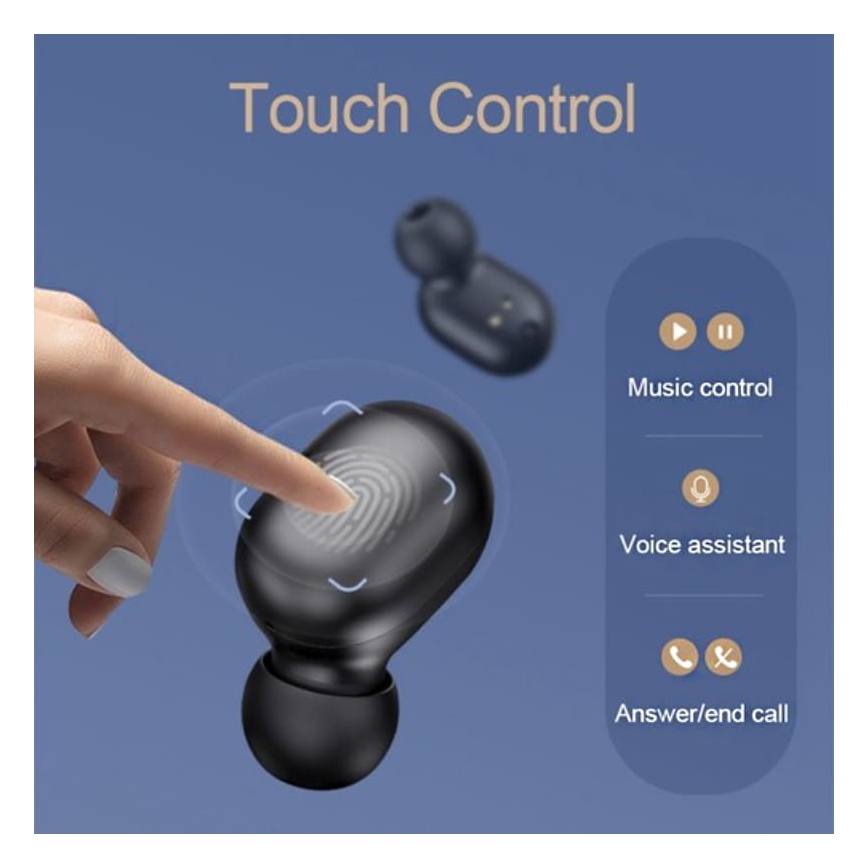 Haylou - Veekindlad juhtmevabad kõrvaklapid GT1 Pro Bluetooth, must