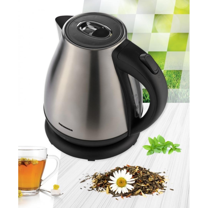 Heinner HEK-17IX - Veekeetja 1,7 l 2200W/230V mattkroom/must