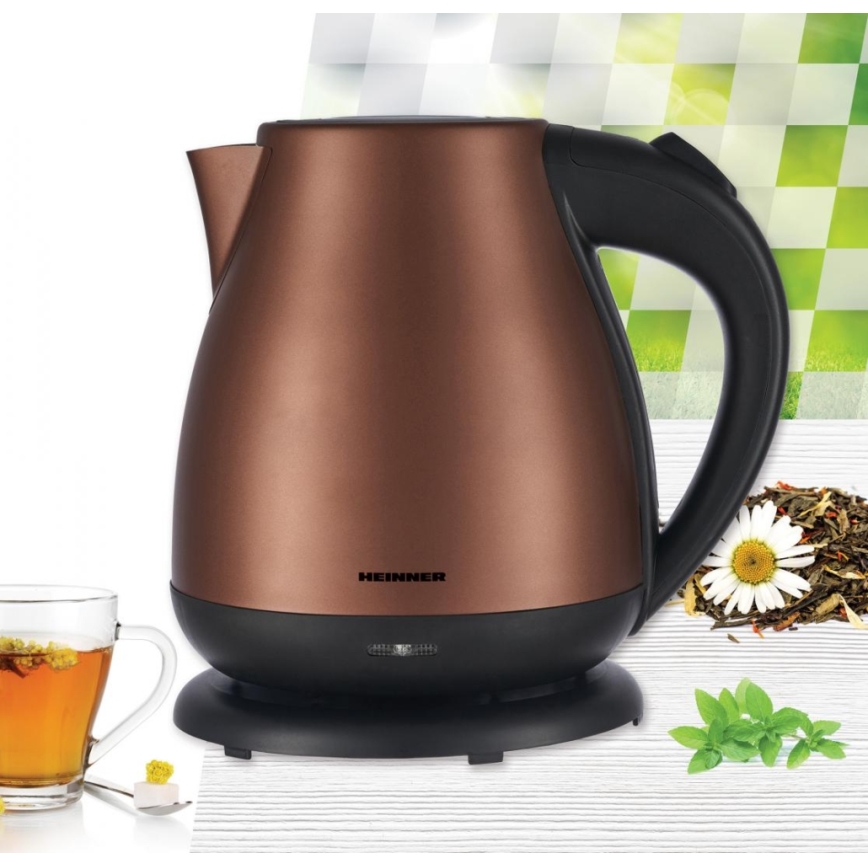 Heinner HEK-17IXC - Kiirveekeetja 1,7 l 2200W/230V vaskne