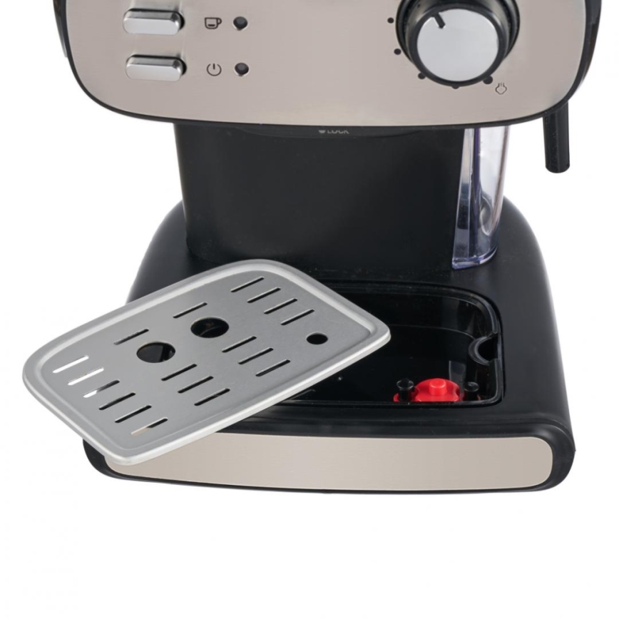 Heinner HEM-1100BKX - Portaafiltriga espresso-kohvimasin 850W/230V must/mattkroom