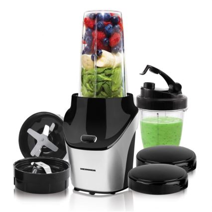 Heinner HSB-T1000SS - Smoothie nutri-mikser 1000W/230V matistatud kroom/must