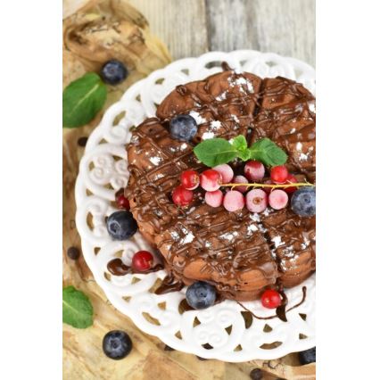 Heinner HWF-1000CR - Vahvlimasin 1000W/230V must/roosakuldne