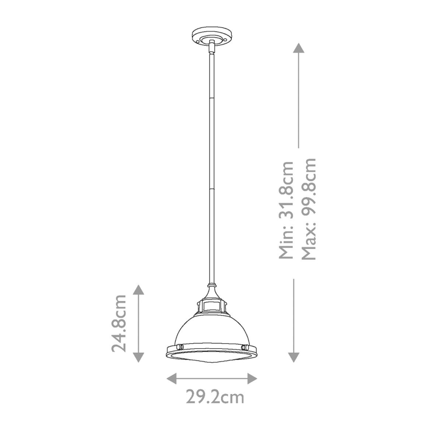 Hinkley - Ripplühter AMELIA 1xE27/60W/230V pronks