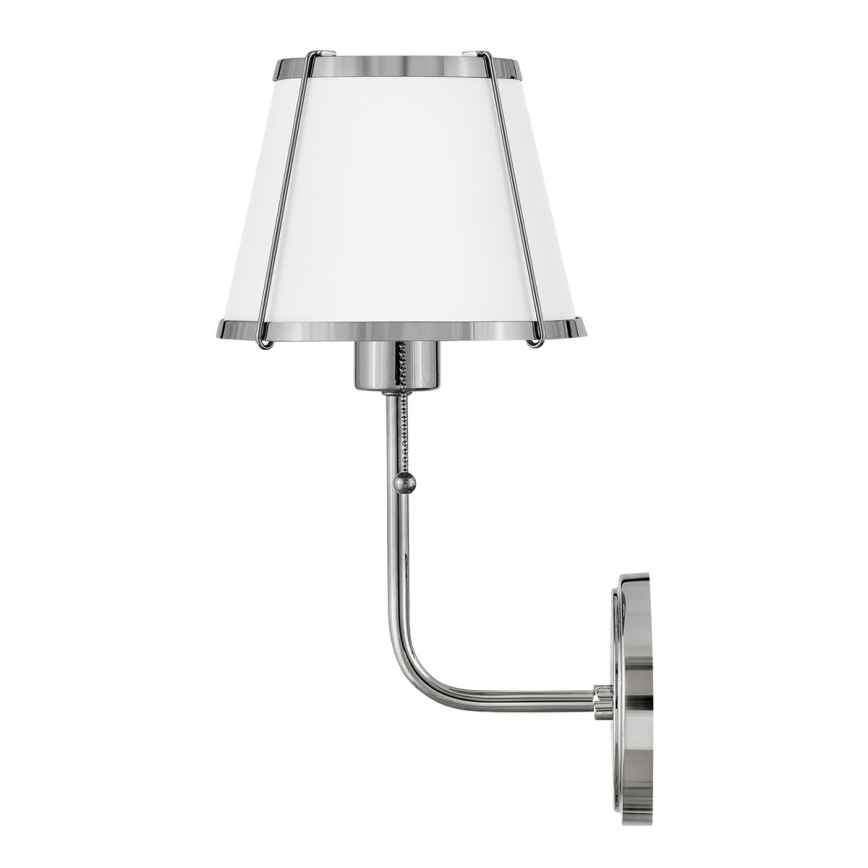Hinkley - Seinavalgusti CLARKE 1xE27/40W/230V läikiv kroom/valge