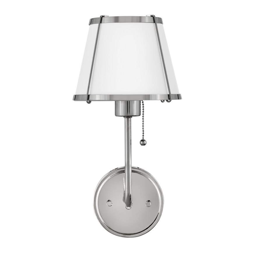 Hinkley - Seinavalgusti CLARKE 1xE27/40W/230V läikiv kroom/valge