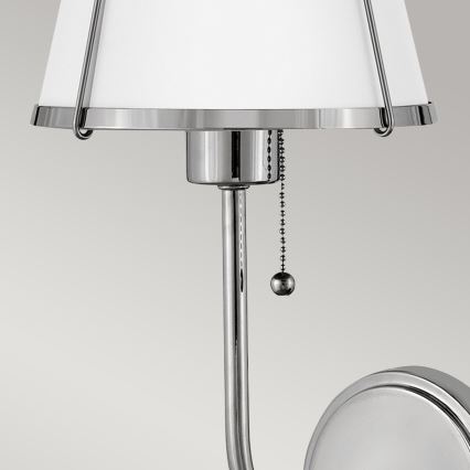 Hinkley - Seinavalgusti CLARKE 1xE27/40W/230V läikiv kroom/valge
