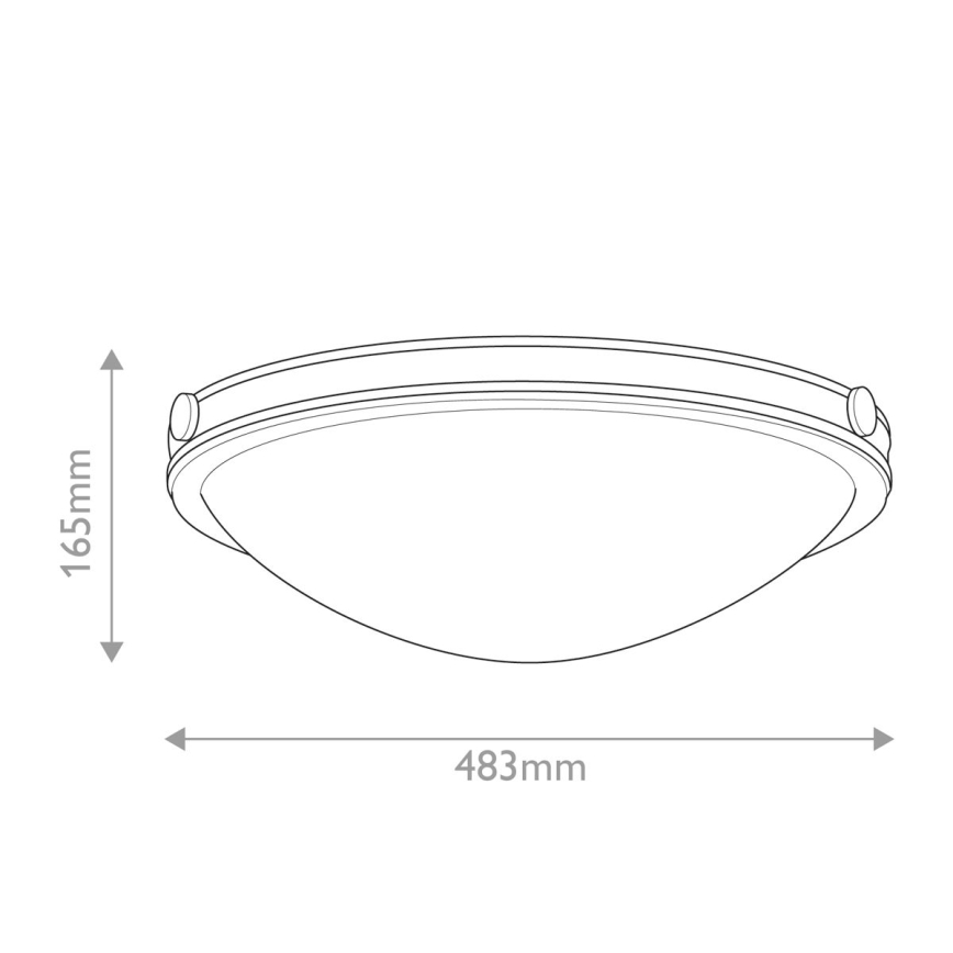 Hinkley - laelamp COLLIER 3xE27/40W/230V läbimõõt 48,3 cm must