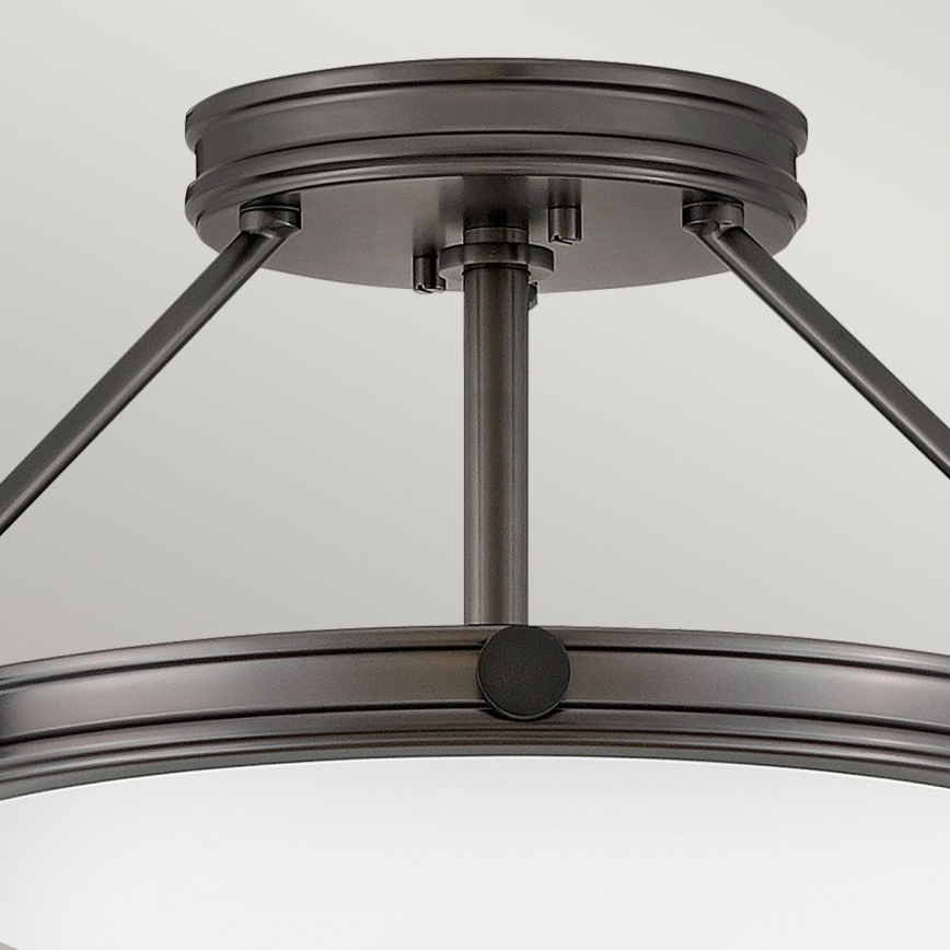 Hinkley - Pinnapealne lühter COLLIER 3×E14/40W/230V, läbimõõt 41,7 cm, must