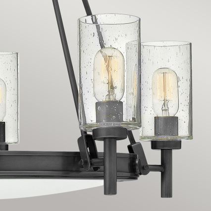 Hinkley - ketiga ripplühter COLLIER 5xE27/40W/230V läbimõõt 68,5 cm must