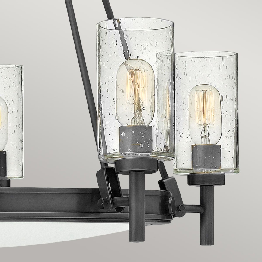 Hinkley - ketiga ripplühter COLLIER 5xE27/40W/230V läbimõõt 68,5 cm must