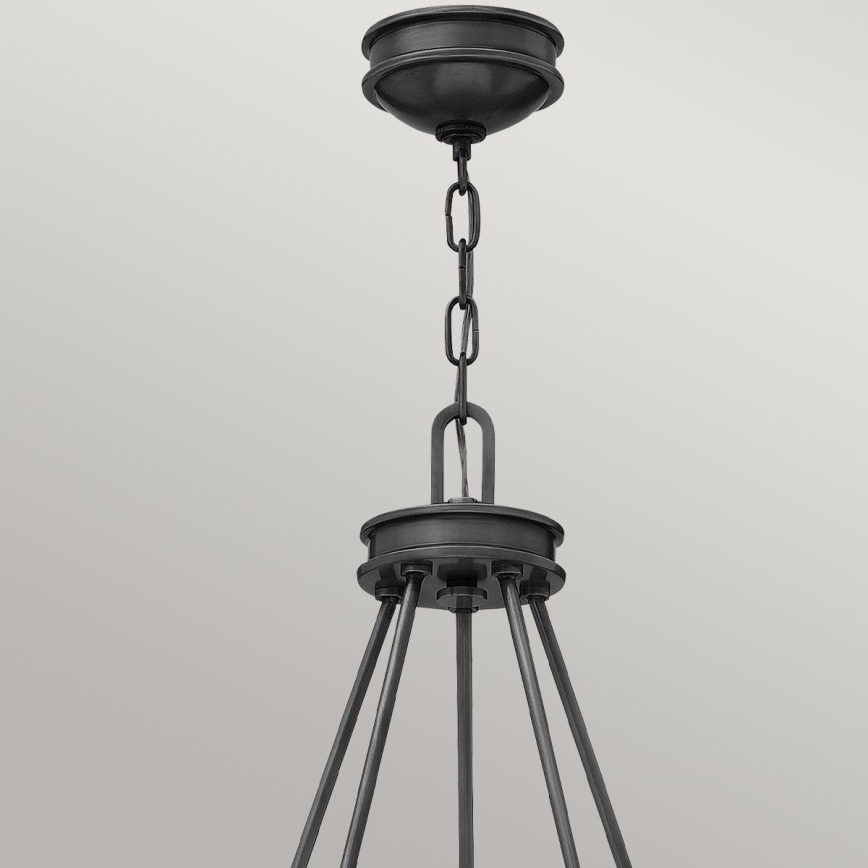 Hinkley - ketiga ripplühter COLLIER 5xE27/40W/230V läbimõõt 68,5 cm must