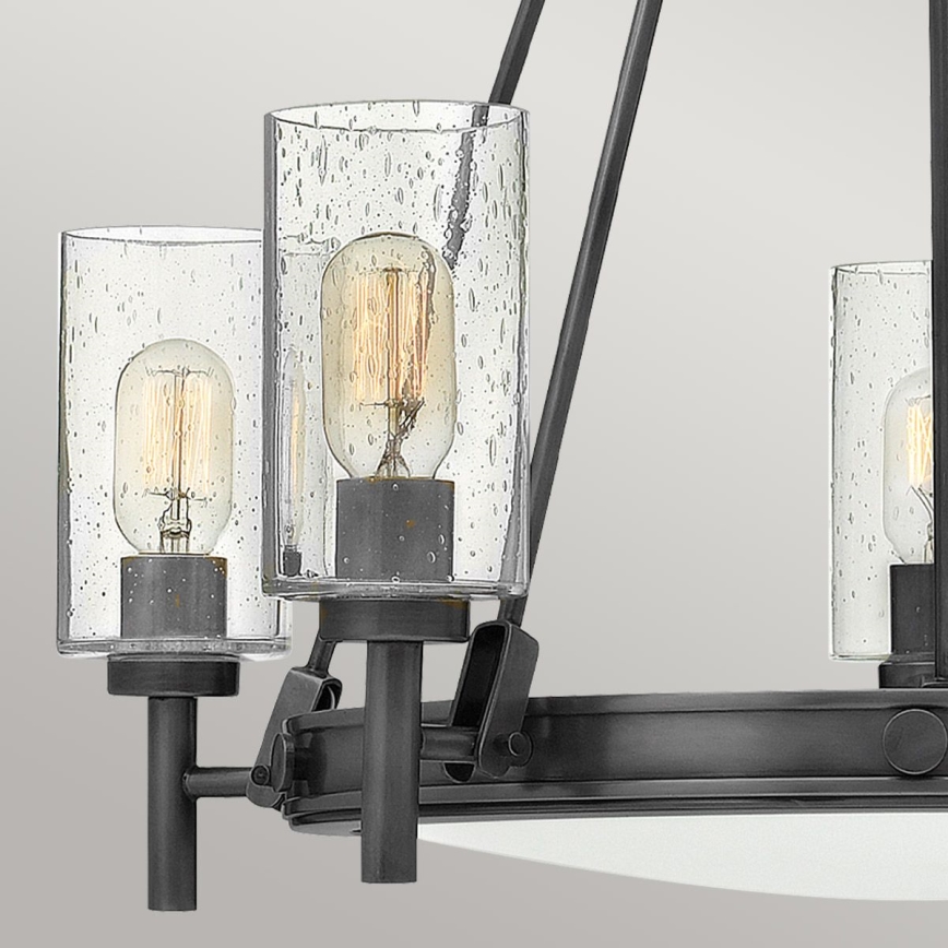 Hinkley - ketiga ripplühter COLLIER 5xE27/40W/230V läbimõõt 68,5 cm must