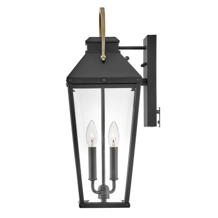 Hinkley - Väli seinavalgusti DAWSON 2xE14/40W/230V IP44 must