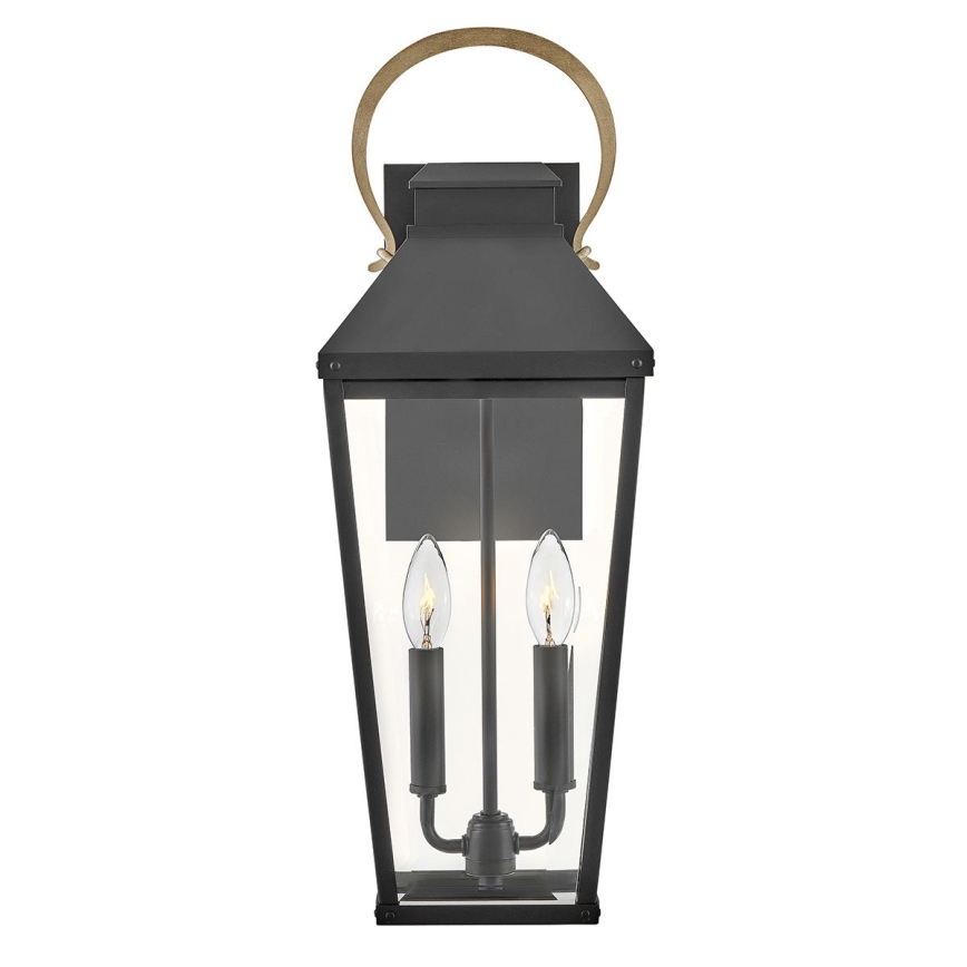 Hinkley - Väli seinavalgusti DAWSON 2xE14/40W/230V IP44 must