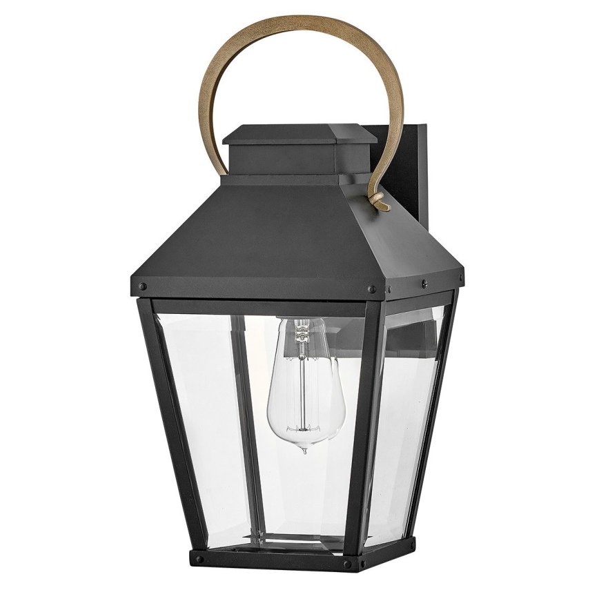 Hinkley - Väli seinavalgusti DAWSON 1xE27/60W/230V IP44 must