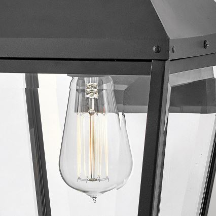 Hinkley - välisseinale paigaldatav seinavalgusti DAWSON M 1xE27/60W/230V IP44 must