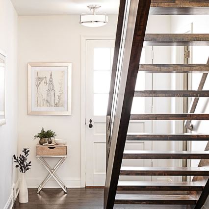 Hinkley - pinnale kinnitatav lühter HARPER 3xE27/60W/230V, läbimõõt 45,6 cm, läikiv kroom