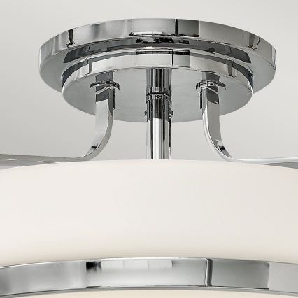 Hinkley - pinnale kinnitatav lühter HARPER 3xE27/60W/230V, läbimõõt 45,6 cm, läikiv kroom
