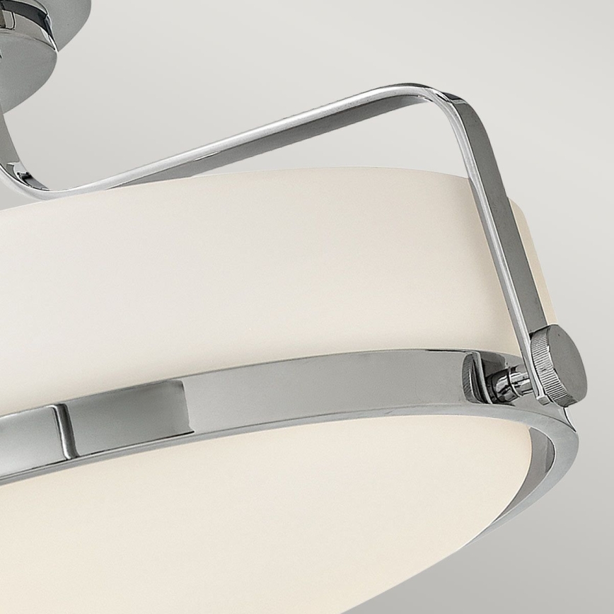 Hinkley - pinnale kinnitatav lühter HARPER 3xE27/60W/230V, läbimõõt 45,6 cm, läikiv kroom