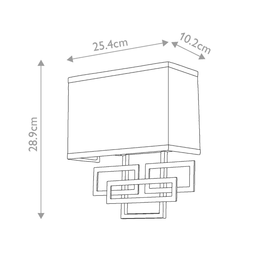 Hinkley - Seinavalgusti LANZA 2xE14/60W/230V matt kroom