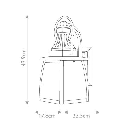 Hinkley - Väli seinavalgusti MONTAUK 2xE14/60W/230V IP44
