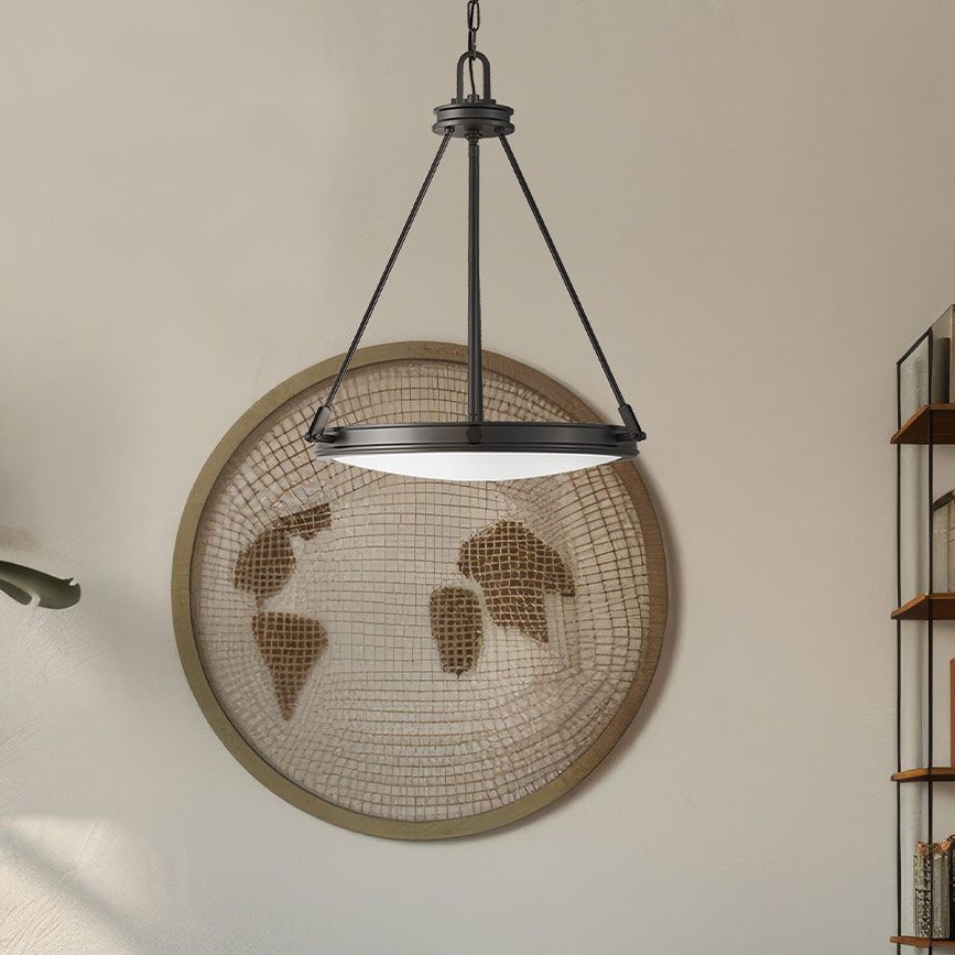 Hinkley - ketiga ripp-lühter COLLIER 4xE14/40W/230V läbimõõt 54,3 cm must