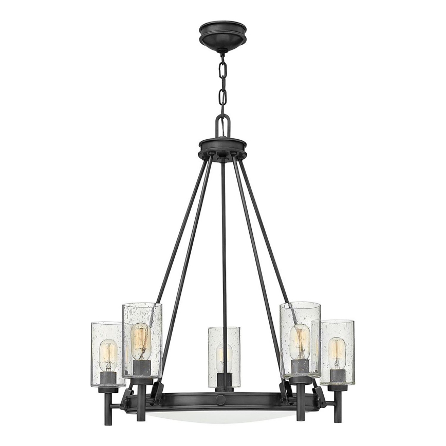 Hinkley - ketiga ripplühter COLLIER 5xE27/40W/230V läbimõõt 68,5 cm must