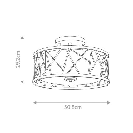 Hinkley - Kinnitatav lühter NEST 3xE27/75W/230V kuldne