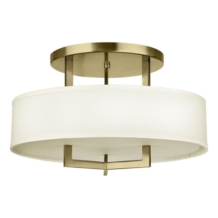 Hinkley - Laevalgusti HAMPTON 3xE27/60W/230V, läbimõõt 50,8 cm, kuldne