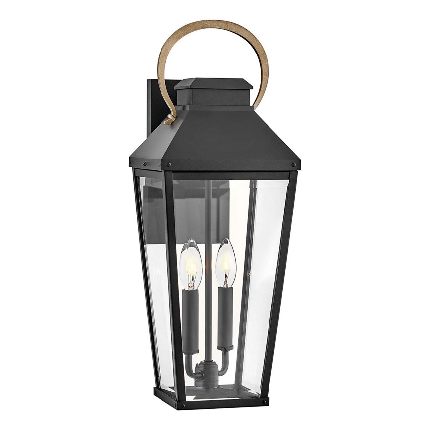 Hinkley - Väli seinavalgusti DAWSON 2xE14/40W/230V IP44 must