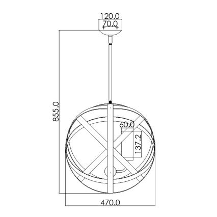 Hinkley - Välilühter CARSON 3xE14/40W/230V IP44