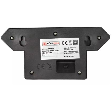 HÖFFTECH - LED päikesepaneeliga seinavalgusti liikumis- ja hämarusanduriga LED/5,5V 200 mAh IP44