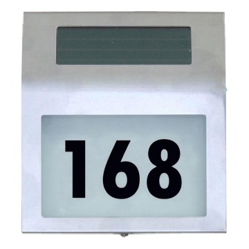 HÖFFTECH - LED päikesetoitega majanumber LED/1,2V 200 mAh IP44