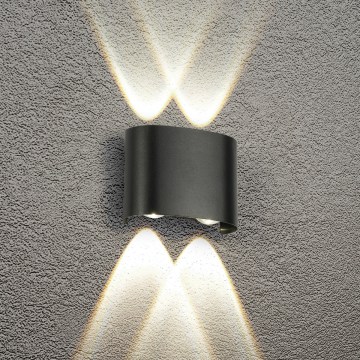 HÖFFTECH - LED-välisseinavalgusti UP&DOWN 4xLED/1W/230V IP65